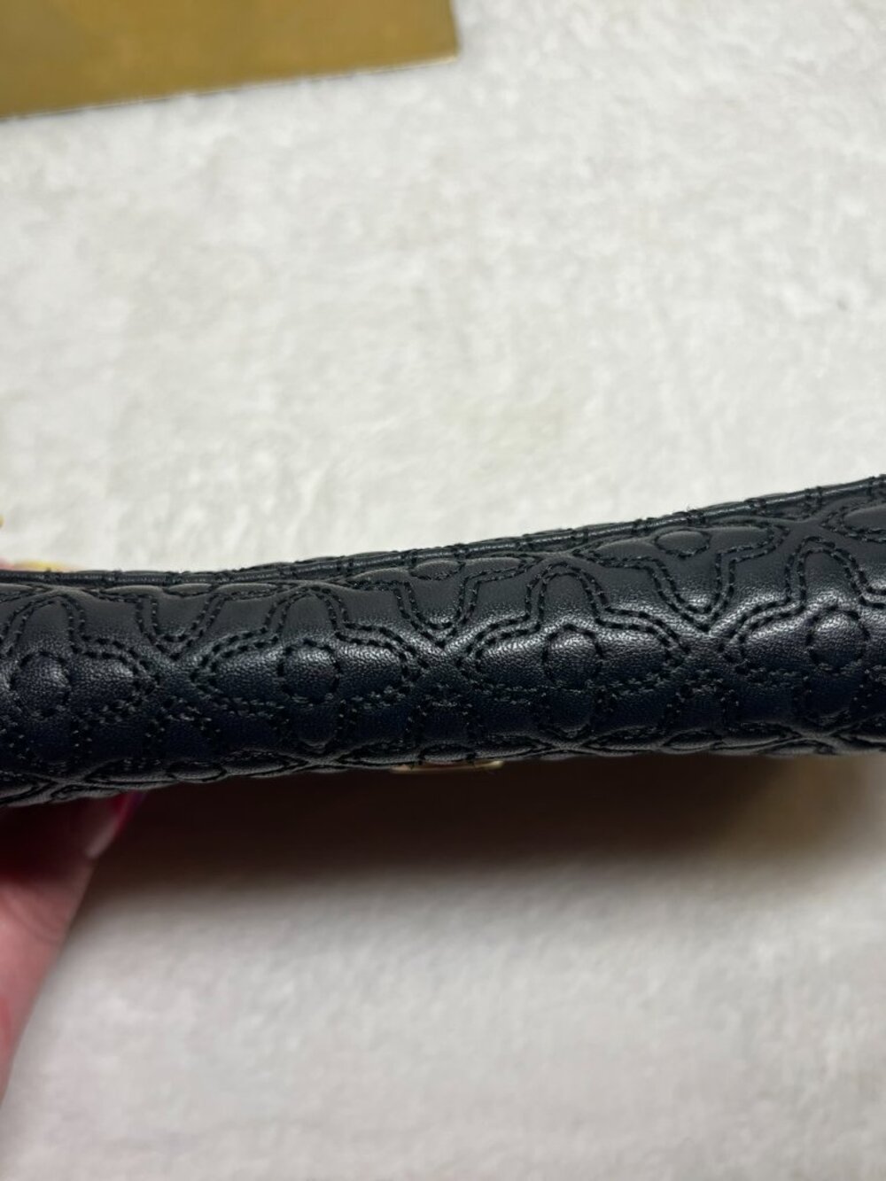 Tory Burch Black Bryant Quilted Black Leather Small Crossbody Bag EUC - Picture 4 of 9